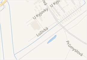 Lužická v obci Hodonín - mapa ulice