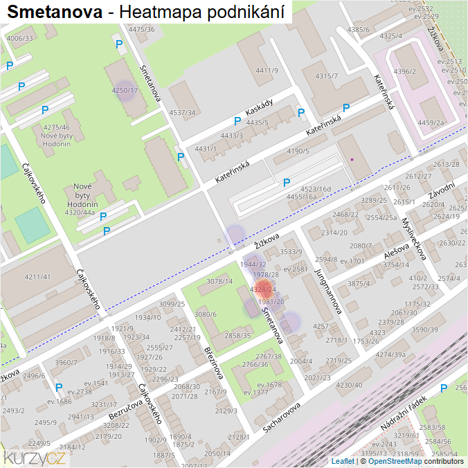 Mapa Smetanova - Firmy v ulici.