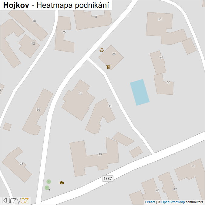 Mapa Hojkov - Firmy v obci.