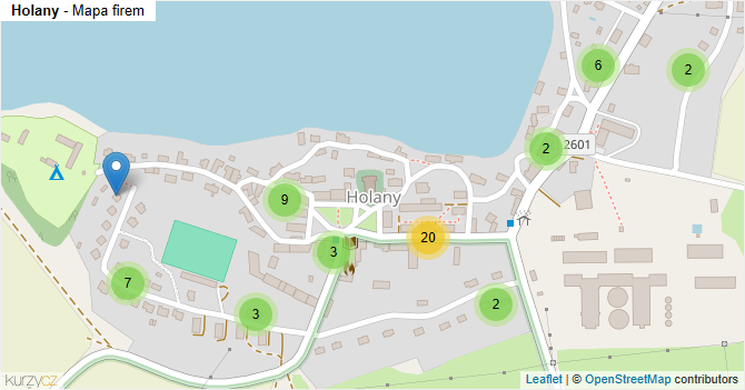 Holany - mapa firem