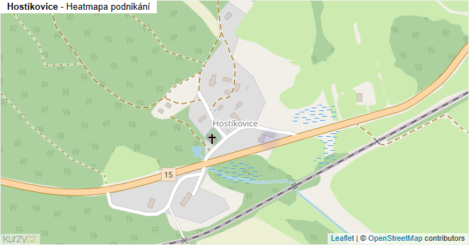 Hostíkovice - mapa podnikání