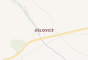 Oslovice v obci Holany - mapa části obce