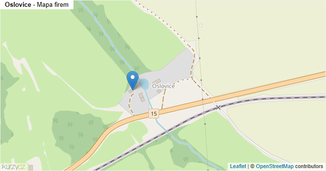 Oslovice - mapa firem