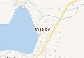 Rybnov v obci Holany - mapa části obce