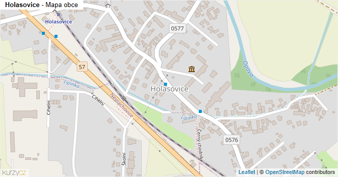 Holasovice - mapa obce