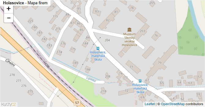 Holasovice - mapa firem