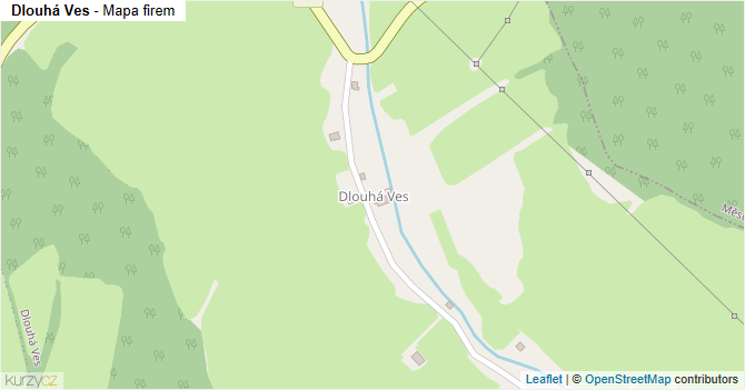 Dlouhá Ves - mapa firem