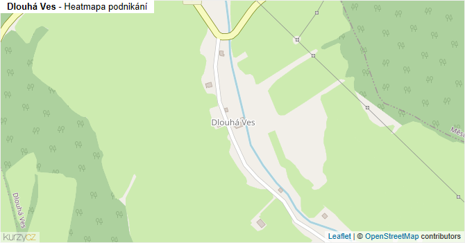 Dlouhá Ves - mapa podnikání