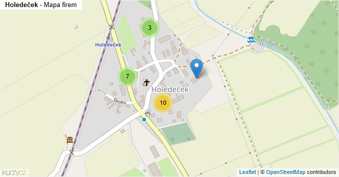 Holedeček - mapa firem