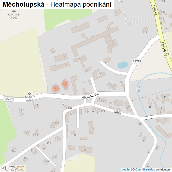 Mapa Měcholupská - Firmy v ulici.