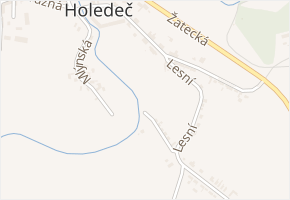 U Hřiště v obci Holedeč - mapa ulice
