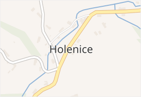 Holenice v obci Holenice - mapa části obce