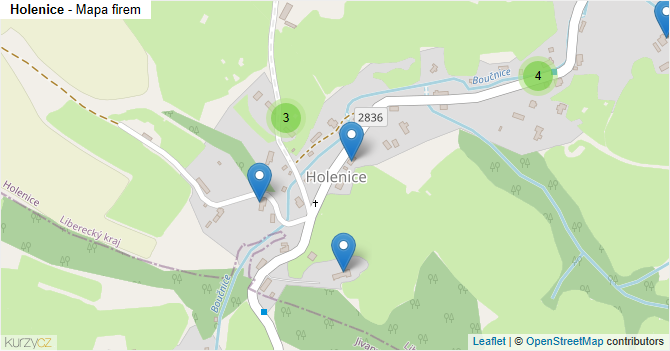 Holenice - mapa firem