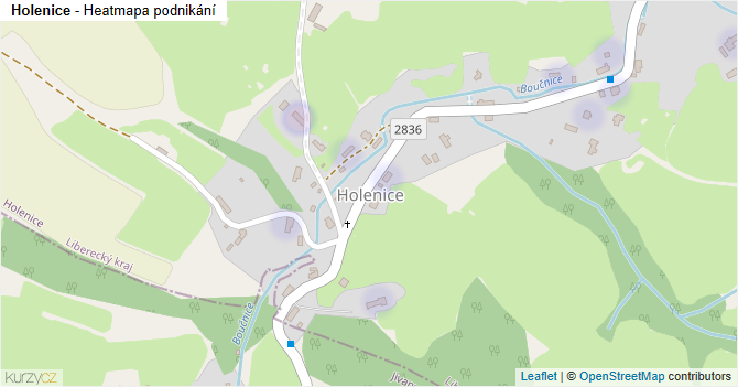 Holenice - mapa podnikání