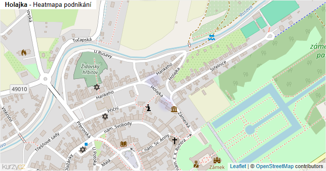 Holajka - mapa podnikání