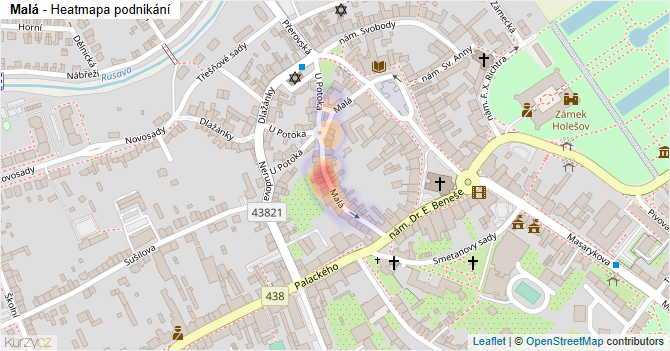 Malá - mapa podnikání