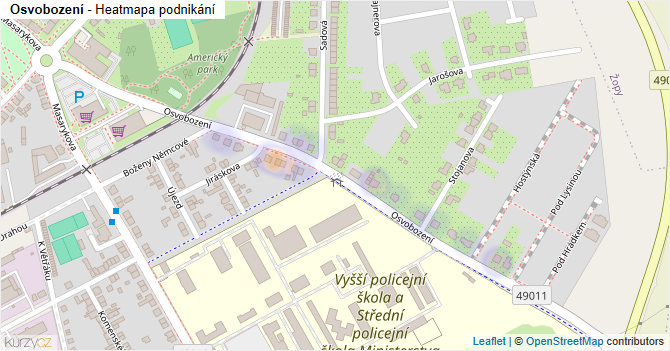 Osvobození - mapa podnikání