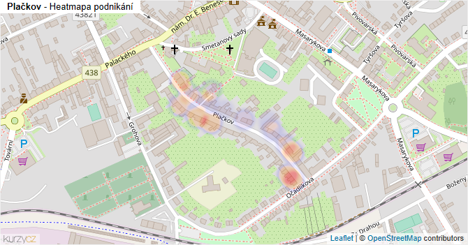 Plačkov - mapa podnikání