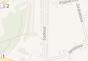 Sadová v obci Holešov - mapa ulice