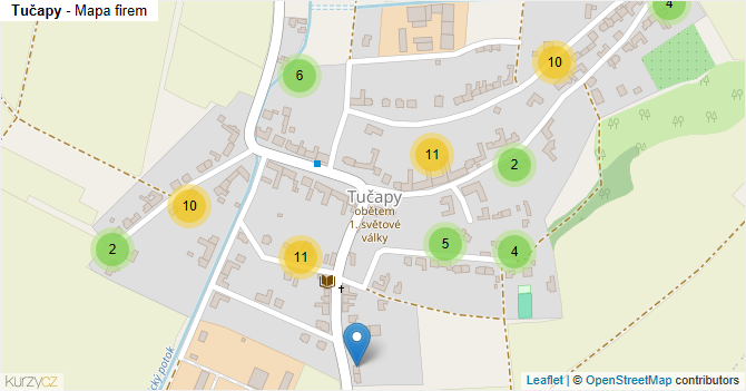 Tučapy - mapa firem