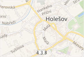 U Potoka v obci Holešov - mapa ulice