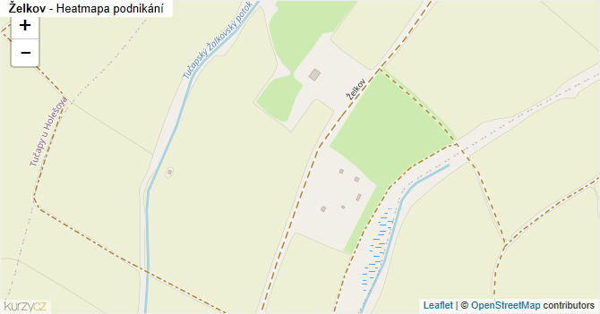 Želkov - mapa podnikání