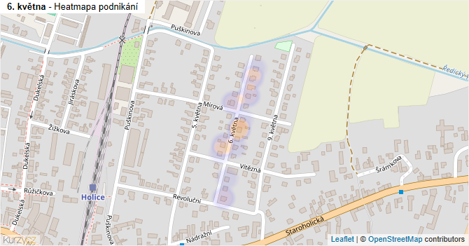 6. května - mapa podnikání