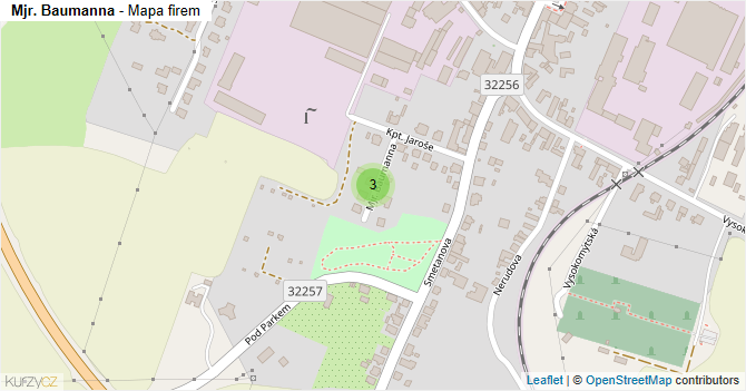 Mjr. Baumanna - mapa firem
