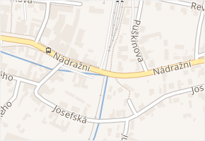 Nádražní v obci Holice - mapa ulice