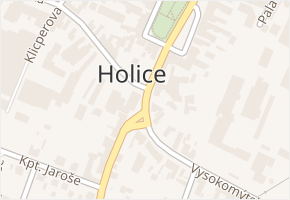 Pardubická v obci Holice - mapa ulice
