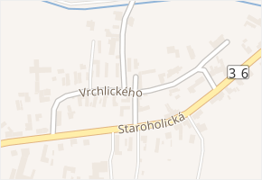 Vrchlického v obci Holice - mapa ulice