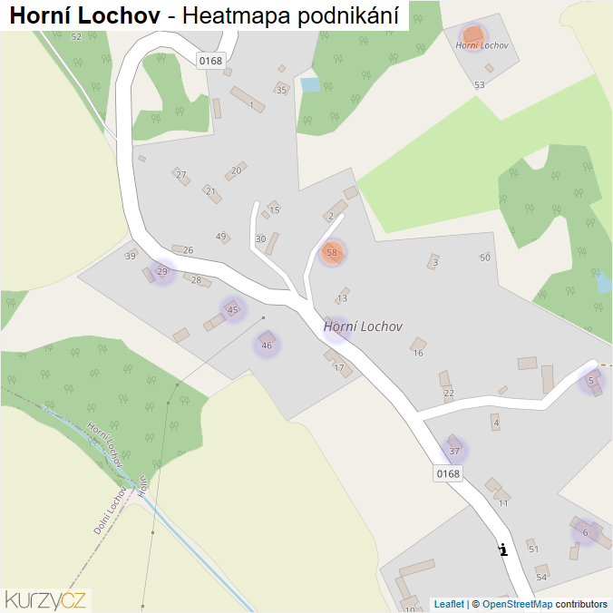 Mapa Horní Lochov - Firmy v části obce.