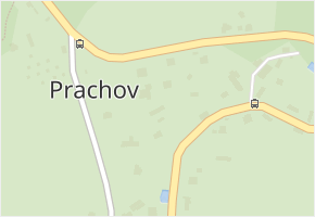 Prachov v obci Holín - mapa části obce
