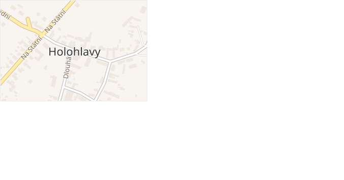 Holohlavy v obci Holohlavy - mapa části obce