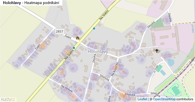 Holohlavy - mapa podnikání