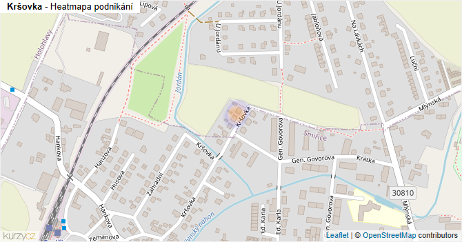 Kršovka - mapa podnikání