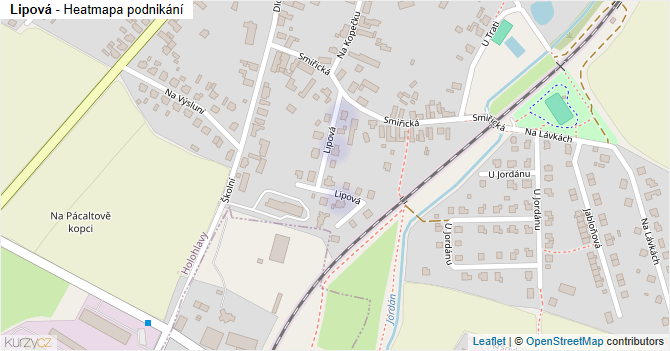 Lipová - mapa podnikání