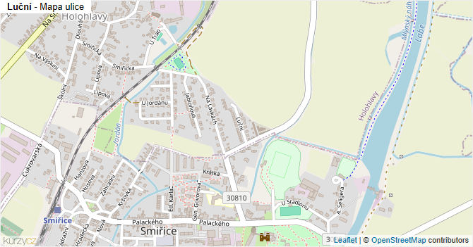 Luční - mapa ulice