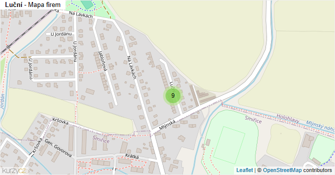 Luční - mapa firem