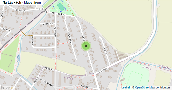 Na Lávkách - mapa firem