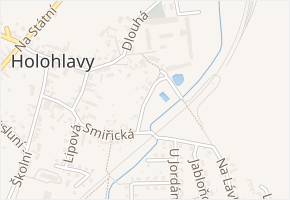 U Trati v obci Holohlavy - mapa ulice