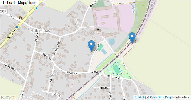 U Trati - mapa firem