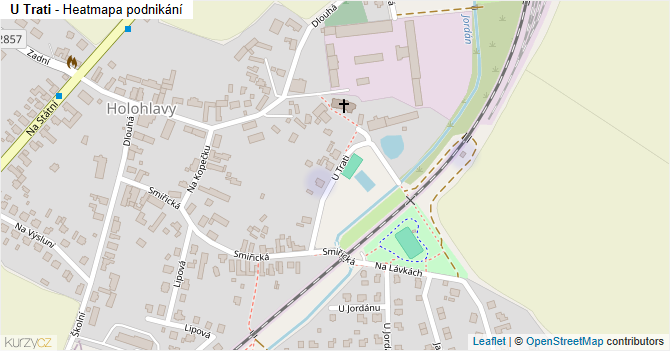 U Trati - mapa podnikání