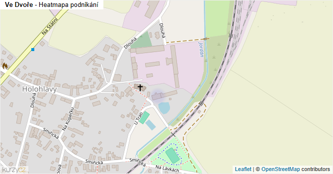 Ve Dvoře - mapa podnikání