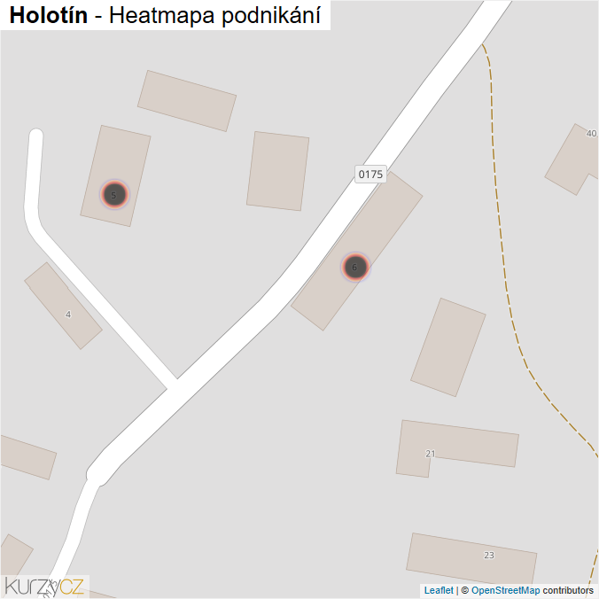 Mapa Holotín - Firmy v obci.