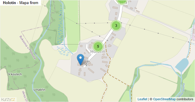 Holotín - mapa firem