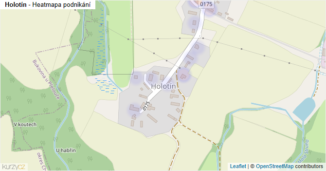 Holotín - mapa podnikání