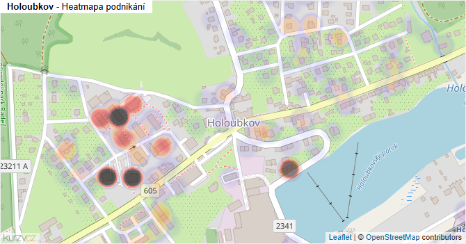 Holoubkov - mapa podnikání