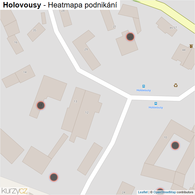 Mapa Holovousy - Firmy v obci.