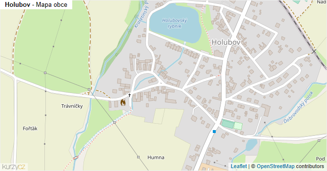 Holubov - mapa obce